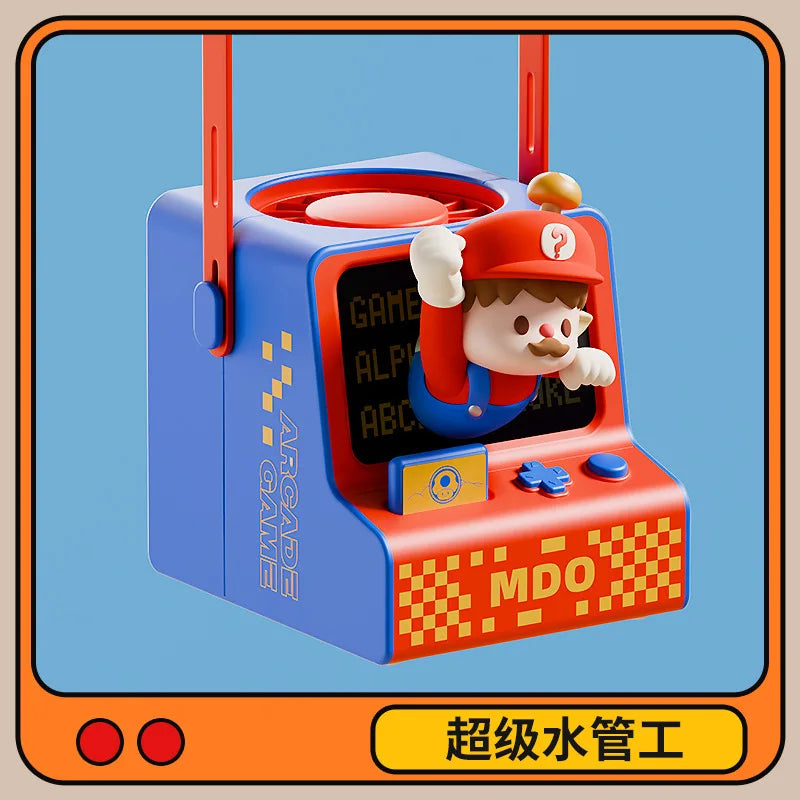 Mini Fan Cartoon halterneck fan USB charging lazy fan portable handheld outdoor mini bladeless small fan