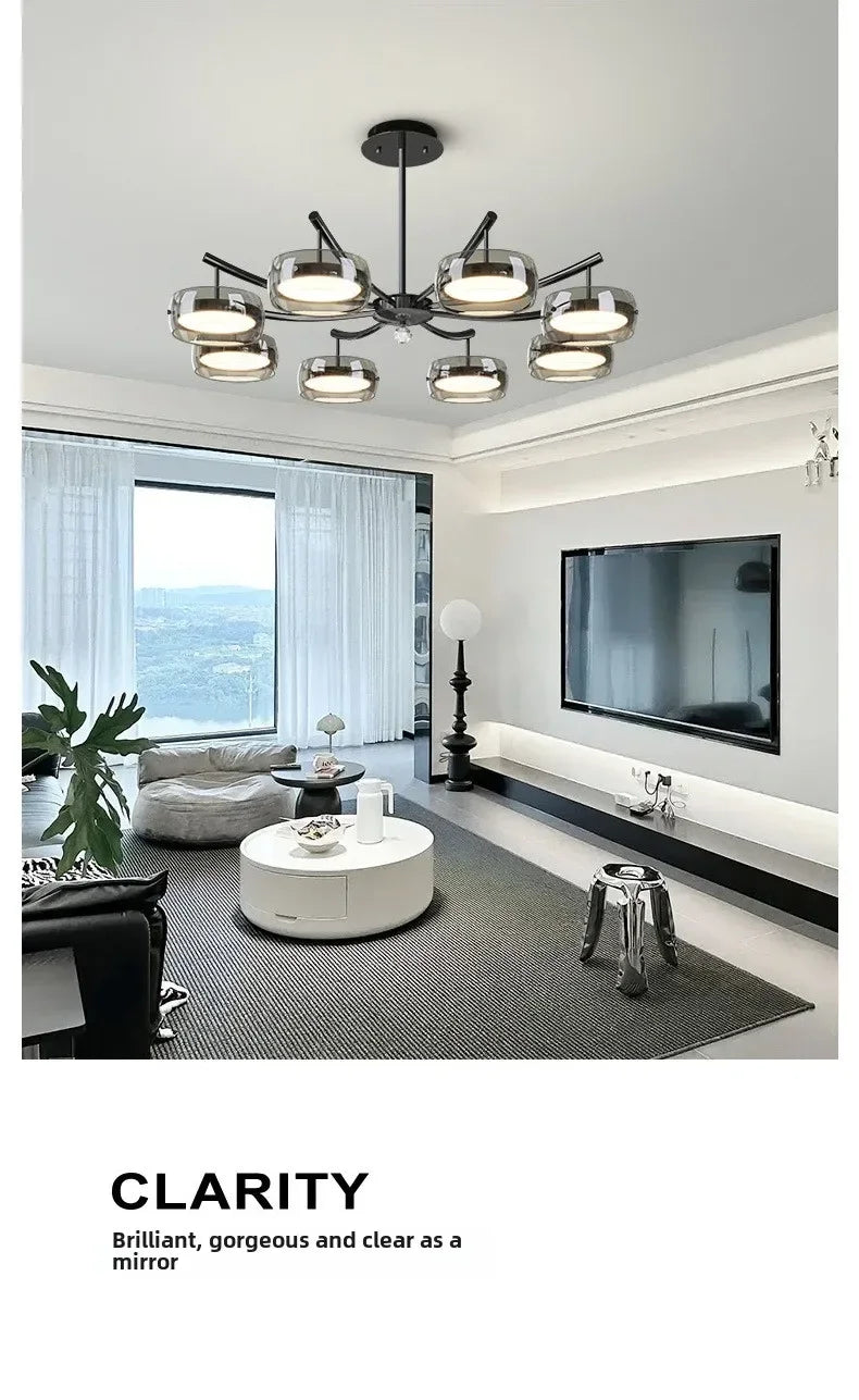 Italian Minimalist Dining Room, Dining Room, Chandelier, High-end Three Head Bar Desk Lamp, Island Table Lamp, Dining Table Lamp