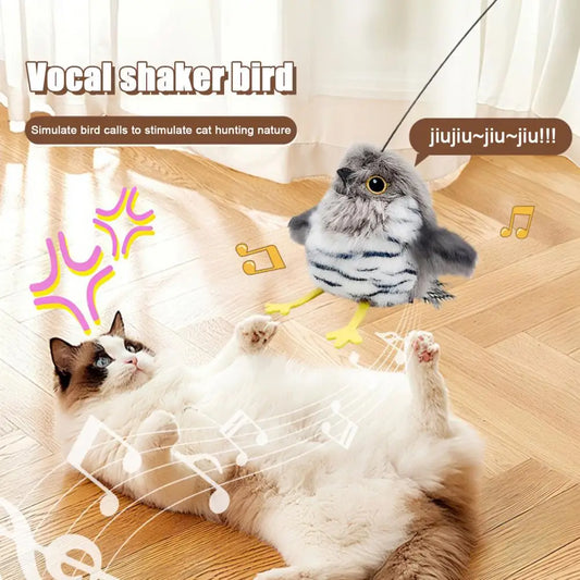 Interactive Flapping Cat Toys Rechargeable Motion Activated Automatic Cat Toys for Indoor Cats Enrichment Toy for Hunting And Ki