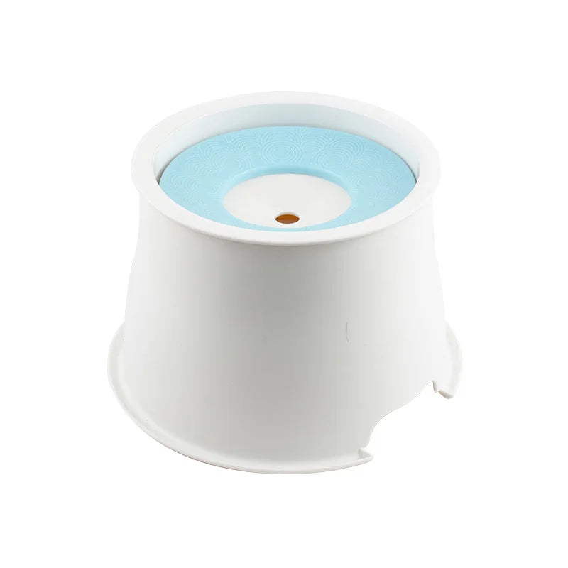 OUWO Pet Water Bowl Float Non Wet Mouth Cat Dog Buoyancy Pet Water With Floating Plates No Spill Water Bowl