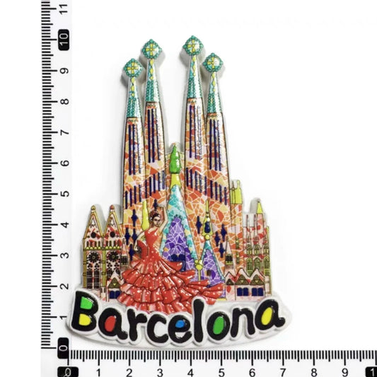 Europe Spain Barcelona Madrid Valencia Alicante Benidorm 3D Fridge Magnets Decoration Handicraft Magnetic Refrigerator