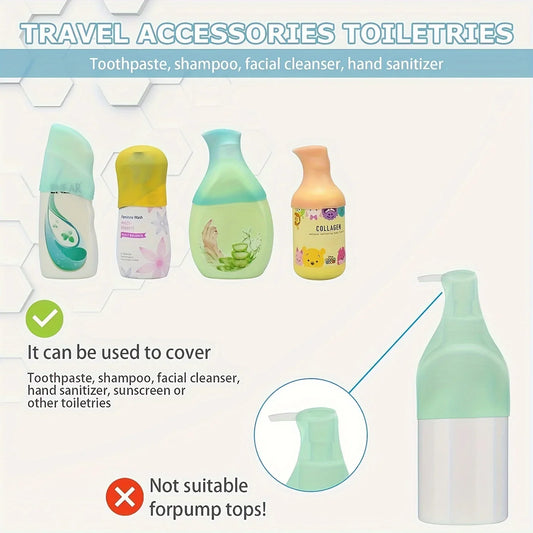 Leak Proof Sleeves For Travel Container, Toiletry Covers For Leak Proofing In Luggage, Fits Most Size Bottles