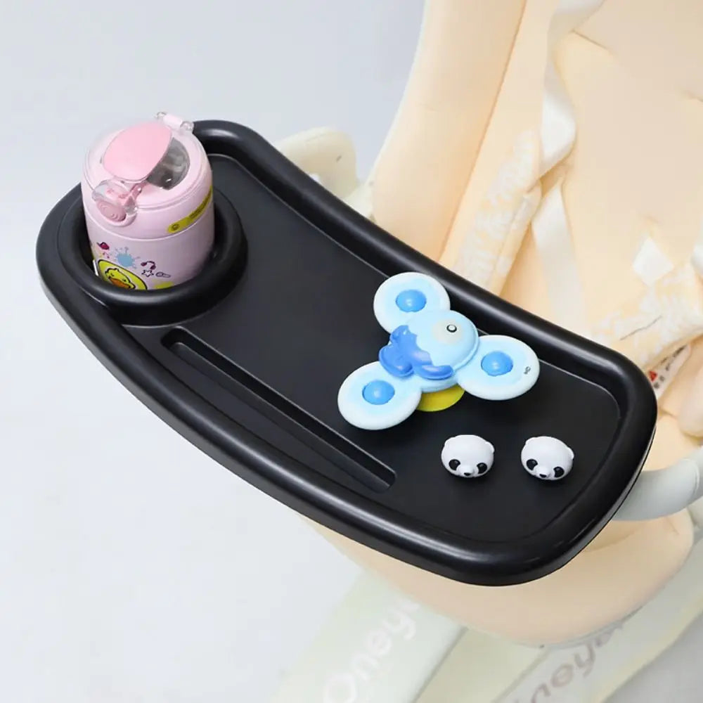 Snack Tray Baby Stroller Dinner Table Tray Milk Bottle Cup Holder Baby Stroller Dinner Table Cart Pram Snack Tray