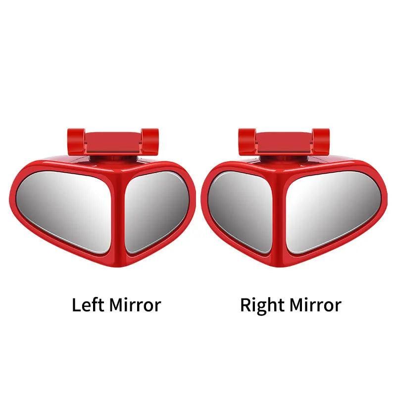 Car Blind Spot Mirror Front Wheel Auxiliary Rearview Double-Sided Mirror Wide Angle Mirror 360 Degree Adjustable for Cars SUV