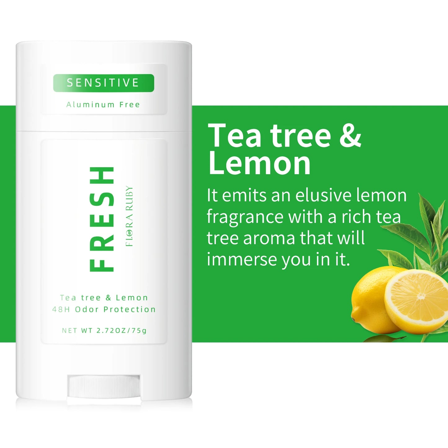 Deodorant Contains Naturally Derived Ingredients, 72 Hour Odor Control | Deodorant for Women Men, Aluminum Free, Coconut Oil 75g