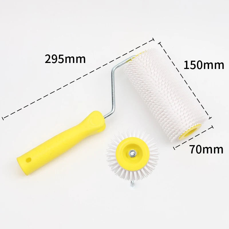 1PC 15/22CM Defoaming Drum Brush Spike Roller Latex Floor Self Compound Roller Leveling Screed Spiked Roller Paint Brush Roller