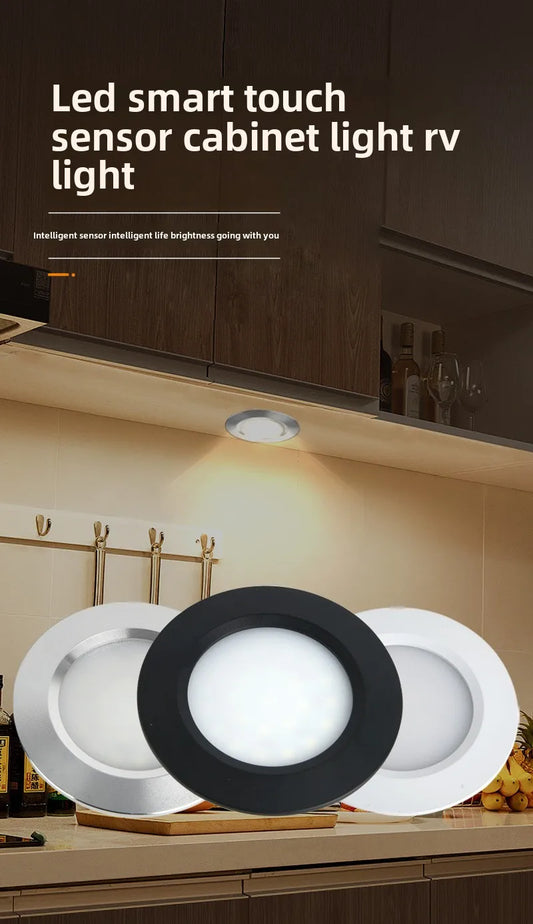 Smart Sensor Cabinet Light Auto Motion Activated LED Closet Lamp Wardrobe Display Light Embedded 12V LED Small Downlight