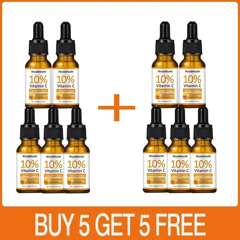 Vitamin C Face Whitening Serum Spot Serum Hyaluronic Acid To Remove Dark Spots Pigment Wrinkle Remover Face Serum Shrink Pores