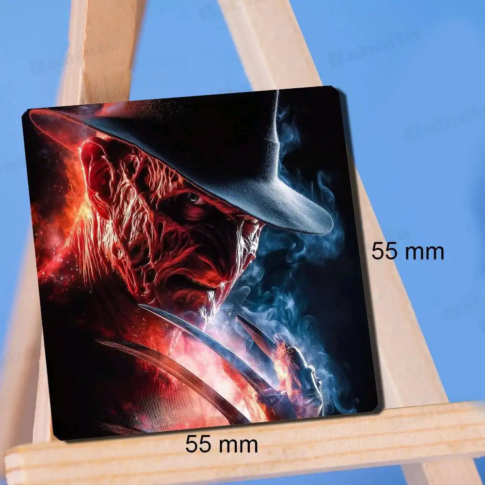 Horror Freddy Krueger Fridge Magnet Photo Personalized For Office Family Kitchen Refrigerator Friends Gift Holiday Decor