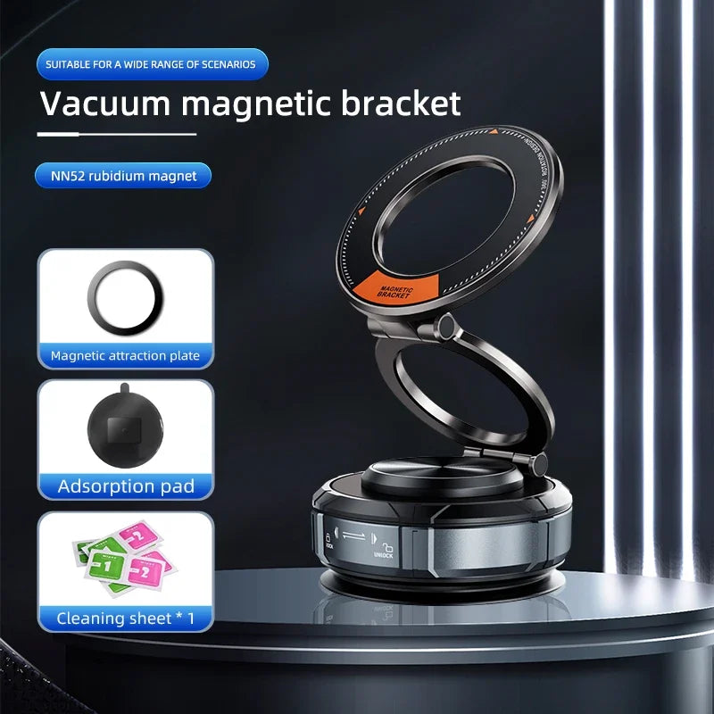 Magnetic Car Phone Holder Mount Vacuum, 360-degree Rotating for Iphone 15 14 13 12 Pro Max Phone Holders & Stands