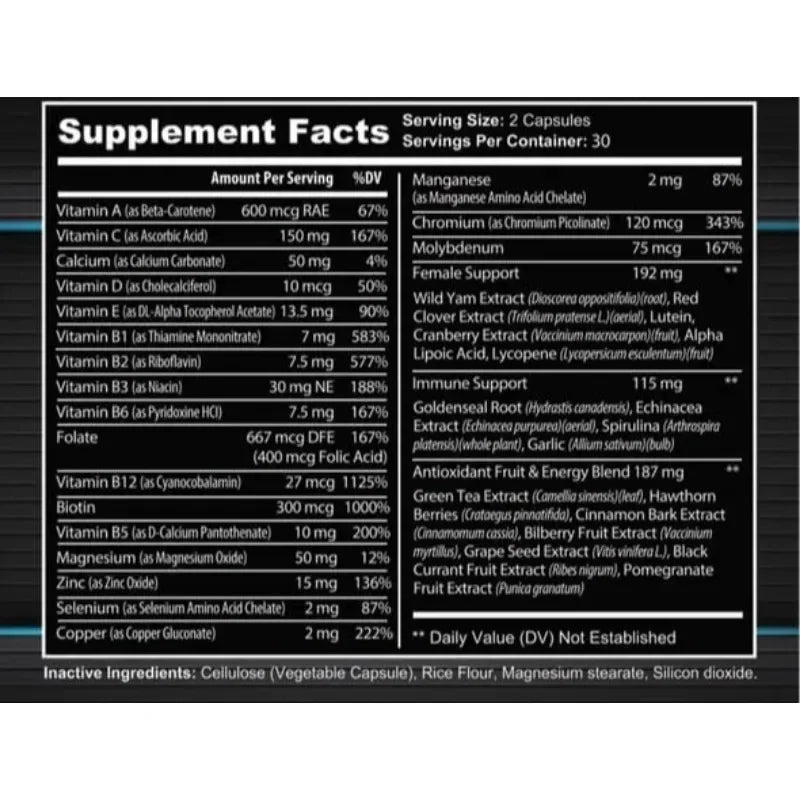 Women's Daily Super Multivitamin - 60 Capsules