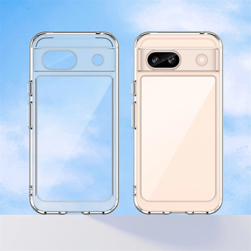 For Google Pixel 8A Case Cover Google Pixel 8A 7 8 Pro 7A 6A Capas New Back Shockproof Transparent Colour Fundas Google Pixel 8A