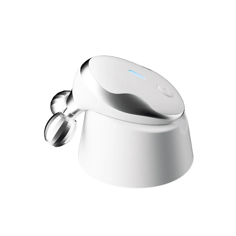 Electric Facial Roller Massager - EMS Microcurrent V-Shape Lifting Device for Face Contouring, Anti-Aging Skin Care & Hydration