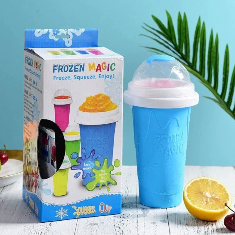 Smoothie Cups Shaking Cup Large Capacity Homemade Smoothies Juice Ice Cream Milkshake Squeeze Bottle Cooling Cup Kitchen Tools
