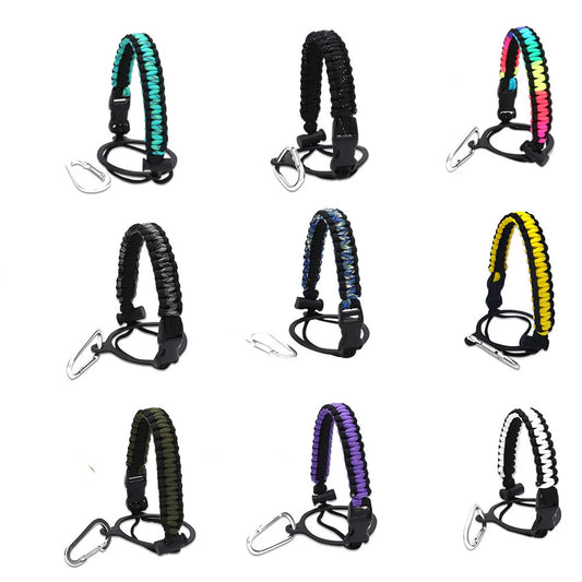 Water Bottle Holder With Strap Fits Wide Mouth Bottles Paracord Cup Handle Durable Carrier Secure Accessories for Hydro Flask