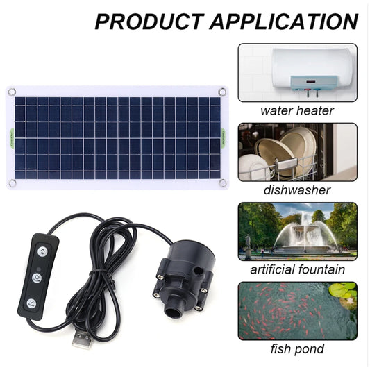 19W 800L/H Fountain Panel Pump Garden Decorative PET Solar Panel Water Pump Watering System with Adjustment Switch Kits for Pool