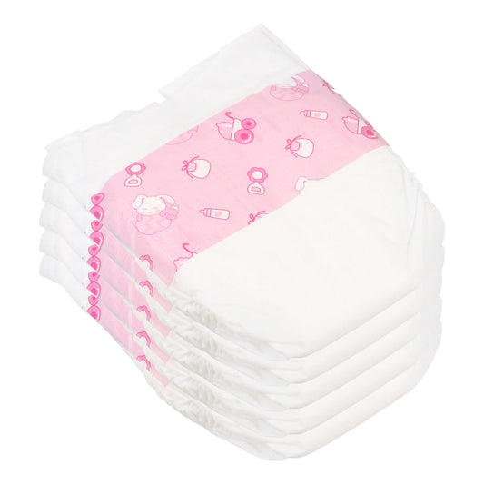 5pcs 18x12cm Reusable Diapers For Baby Dolls Kids Pretend Play Toy Baby Diapers Supplies Suitable For 30cm Dolls
