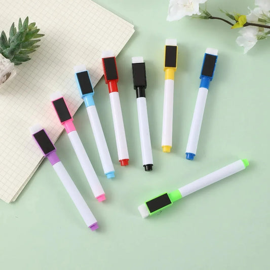 Multi-color optional magnetic whiteboard pens can absorb erasable markers office cultural and educational supplies