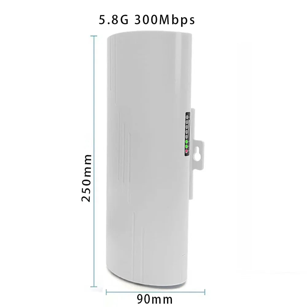 Huitenda Wireless WiFi Bridge 2.4GHz/5GHz Dual Band WiFi Extender Repeater Network Bridge Router 500m-5km Long Range Coverage