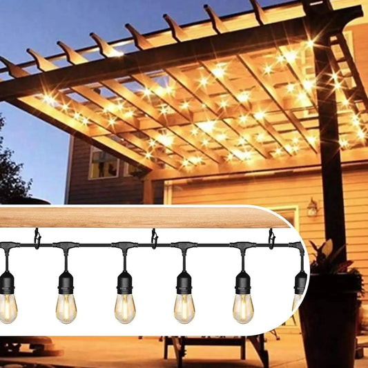 Hanger Hooks with Safety Buckle,Windproof Screw Hooks for Hanging Outdoor String Lights,Ceiling Hooks Plants,Christmas Lights