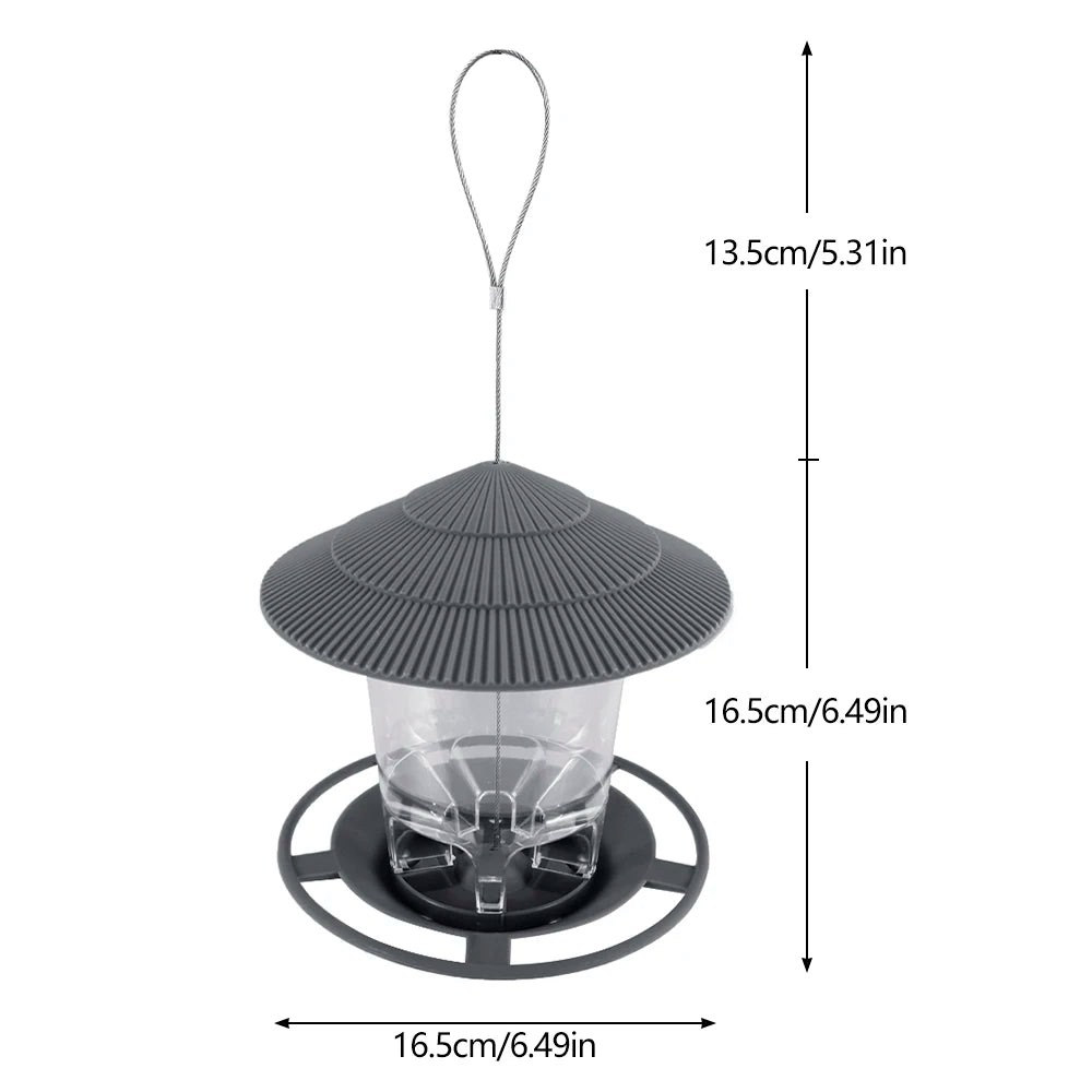 Bird Feeder For Outdoors Hanging Heavy Duty Weather Resistance Wild Bird Feeder Ideas For Bird Lovers Food Container With Rope