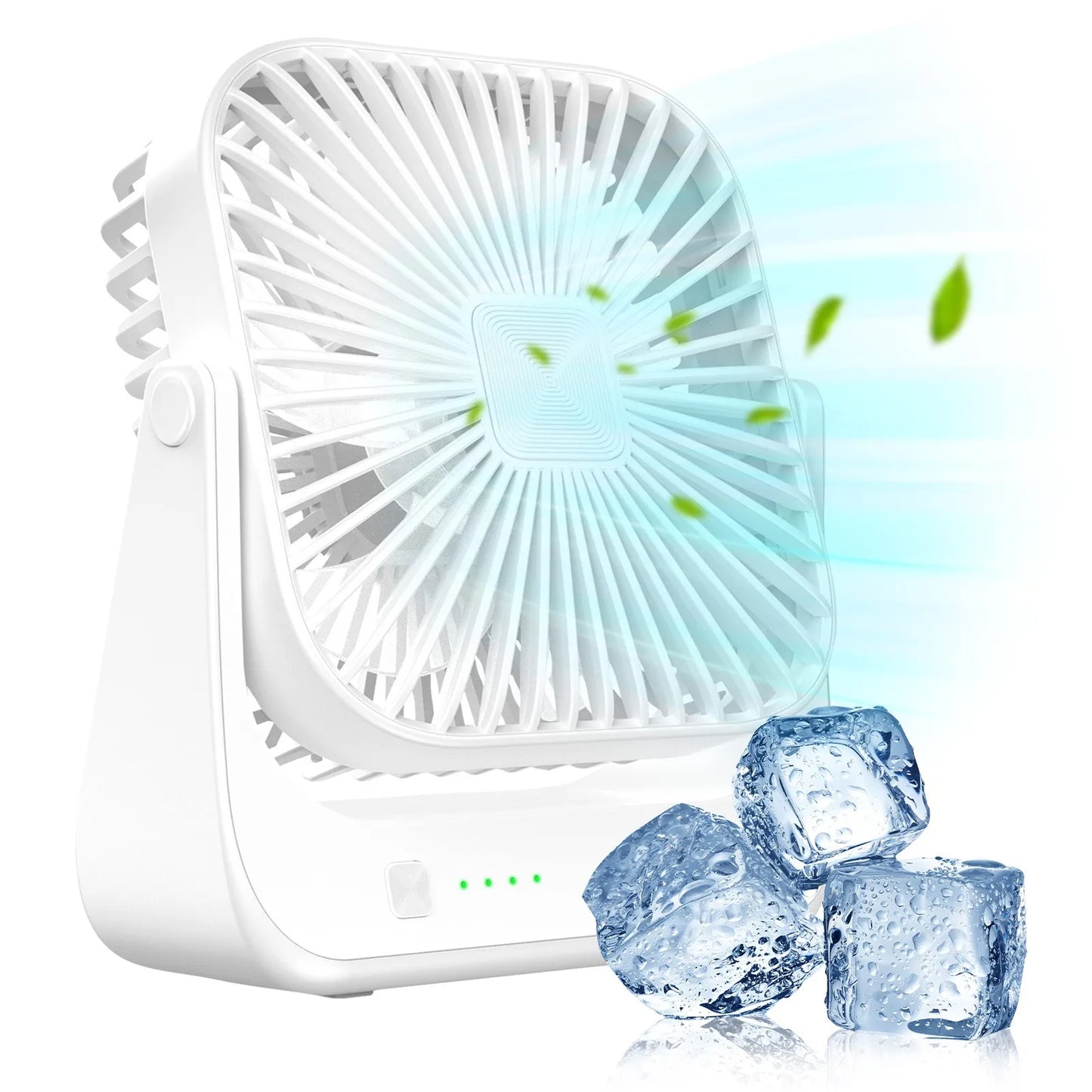 Mini Portable Fan,USB Desk Fan Table,Quiet 4 Speed Wind Personal Fan 360°Rotatable Head Standing Fans for Room Camping Hom