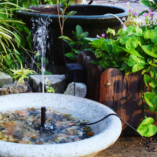 5W 5V Water Fountain Garden Decoration with Stake Solar Panel Water Pump Watering System Energy Saving 180L/h Kits for Fish Tank