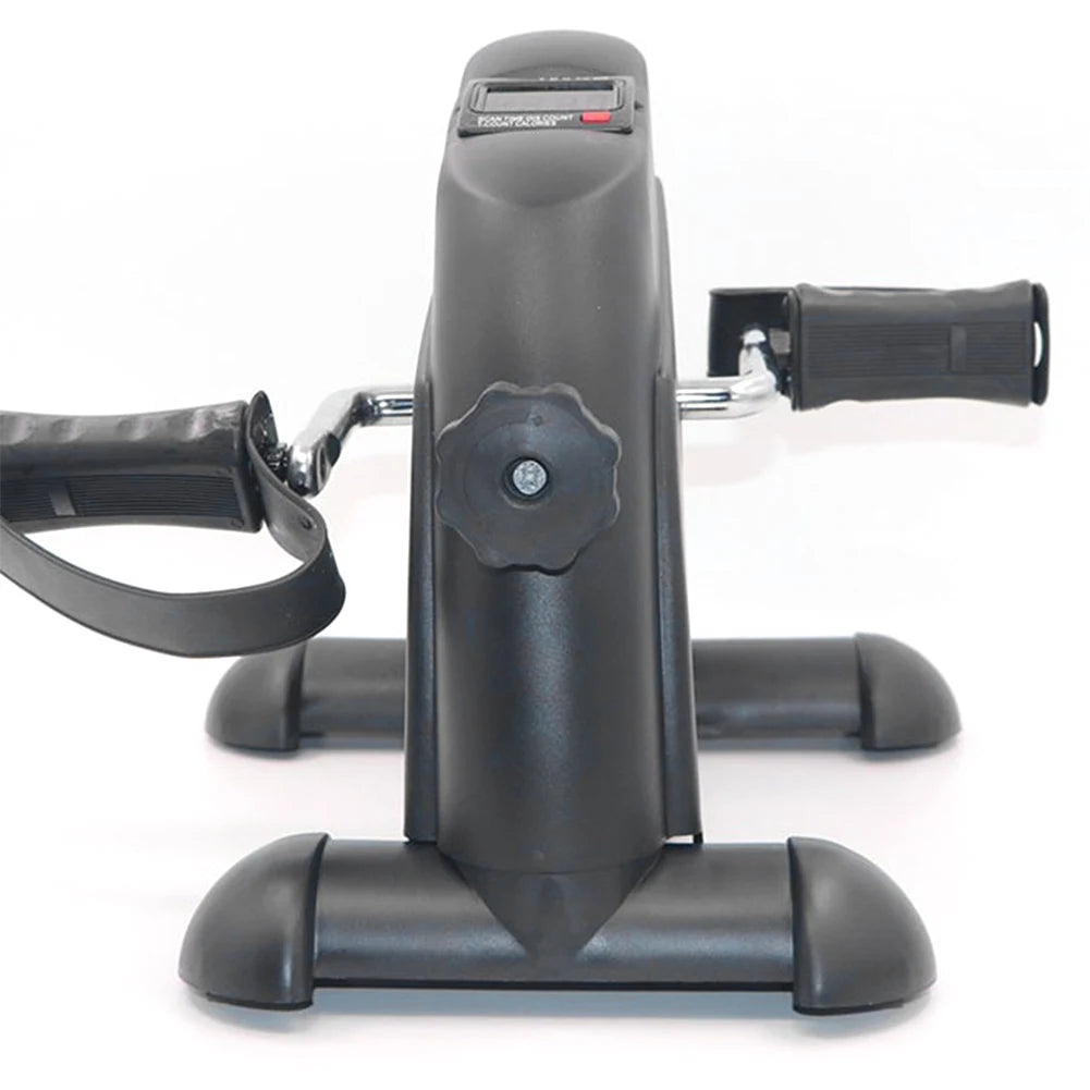 Mini Exercise Bike Peddler Exercise Bike Portable Foot Pedal Exercise Machine Adjustable Under Desk Bike LED Display for Seniors