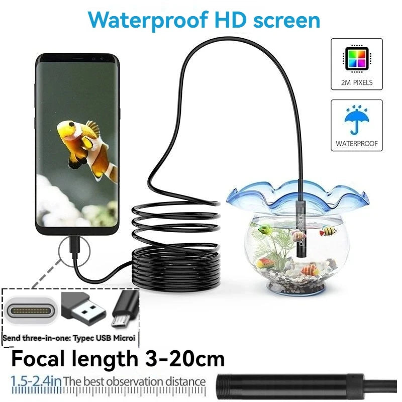 Megapixel 5.5/8MM HD Android Endoscope Type-C Endoscope Inspection Camera IP67 Waterproof for Smart Android Phones