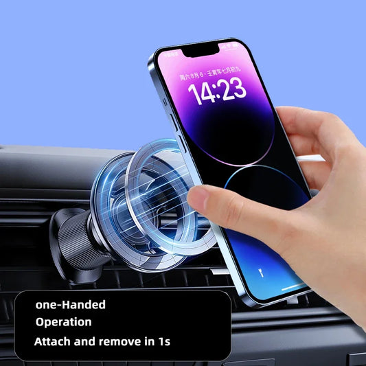 Magsafe Car Mount Magnetic Phone Holder for Air Vent with 360° Rotation Universal Phone Holders for iPhone 15