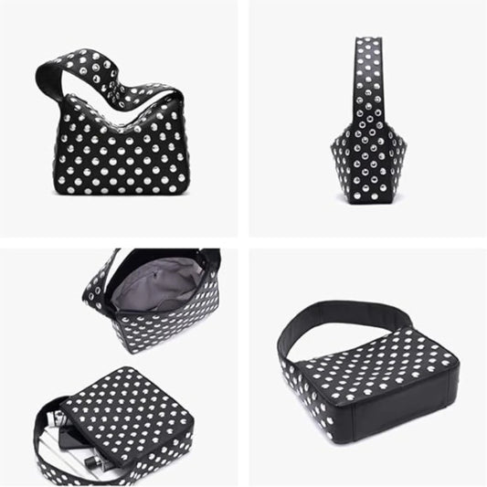 Studded Purses Y2k Shoulder Bag Punk Women Small Shouder Purse Vegan Leather Designer Handbags Streetwear