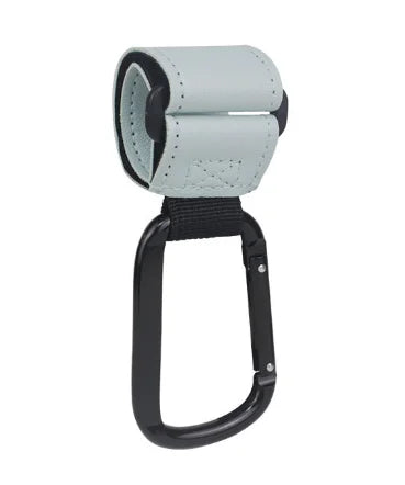 1/2pcs PU Leather Baby Bag Stroller Hook Pram Cart Organizer 360 Degree Rotatable Hook High-quality Crochet Stroller Accessories