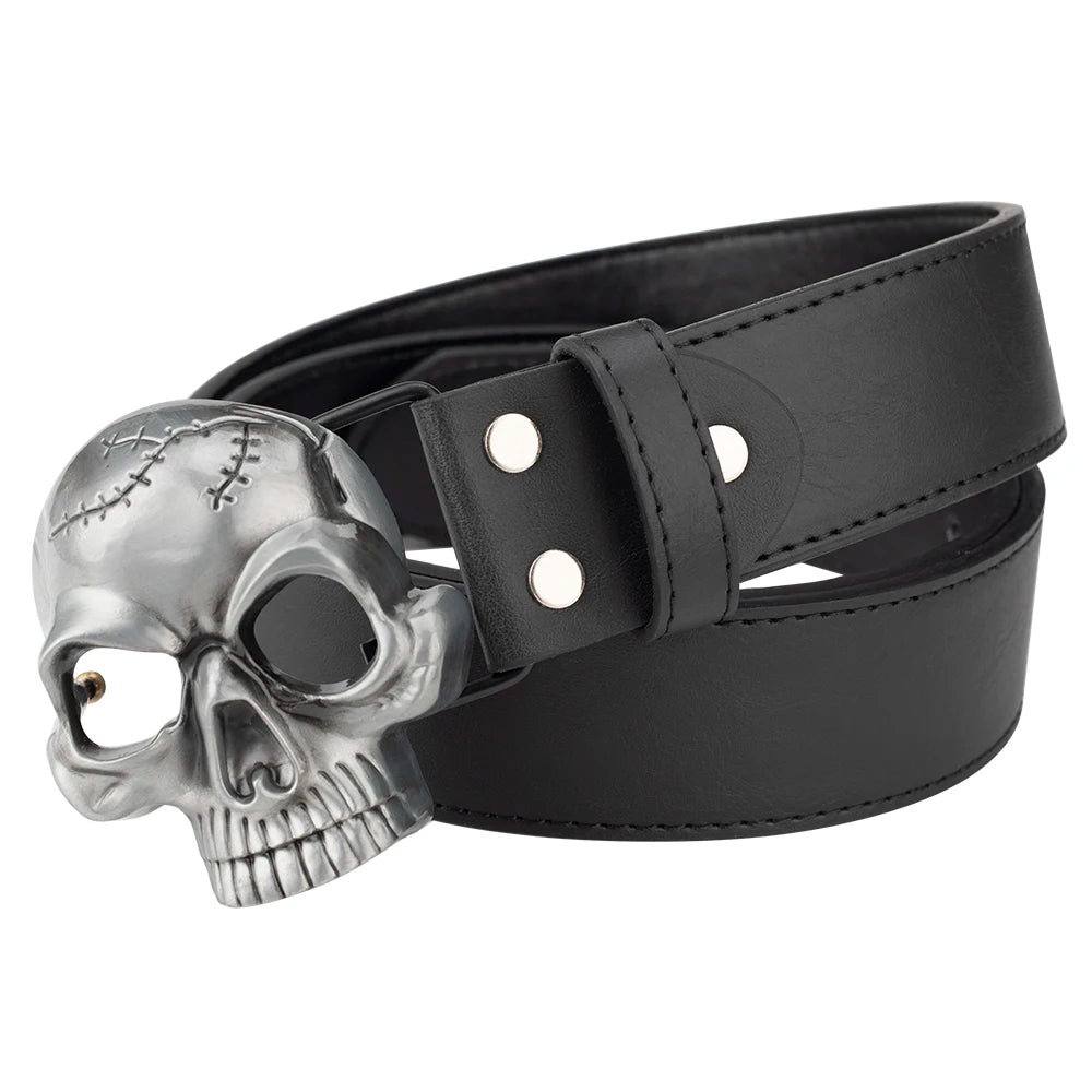 The scalp skull buckle head smooth alloy buckle