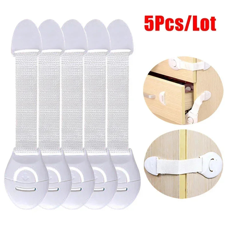 10pcs Child Safety Cabinet Lock Baby Proof Security Protector Drawer Door Cabinet Lock Plastic Protection Kids Safety Door Lock