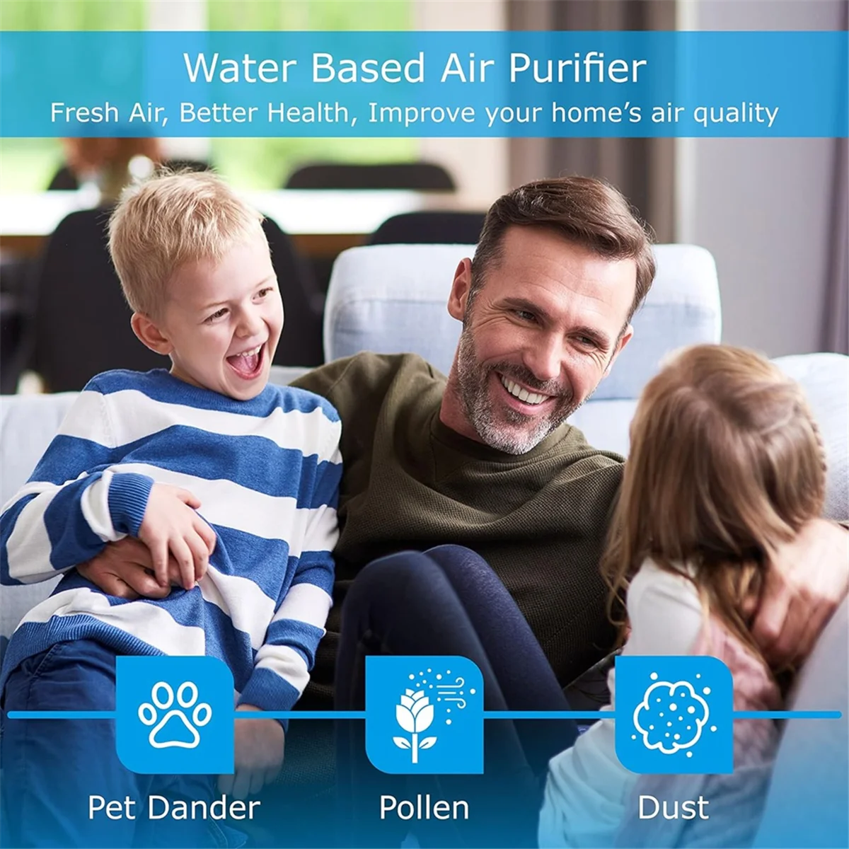 AA81-Air Purifier,Water Filter Air Purifier For Home And Office, Essential Oil Diffuser,Small Air Purifier