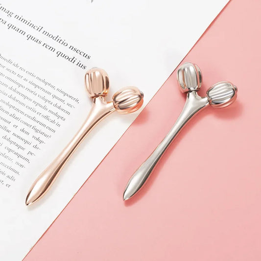 Double Roller Ball Eye Cream Massage Stick Facial Massager Lift Import Eye Care Tool Under-Eye Puffiness And Wrinkle Reduction