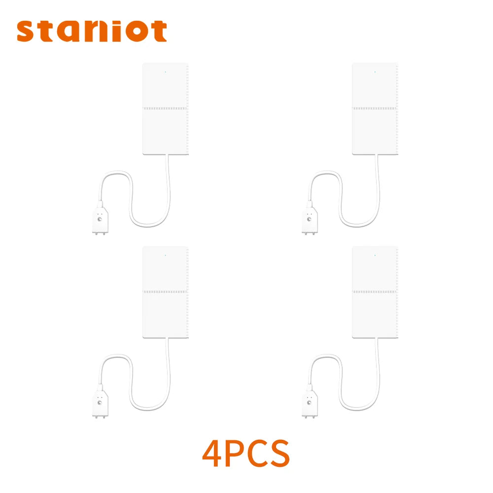 Staniot Tuya Smart Water Leakage Detector Compatible With Home Security Alarm System Support Low Battery Alarm Flood Sensor