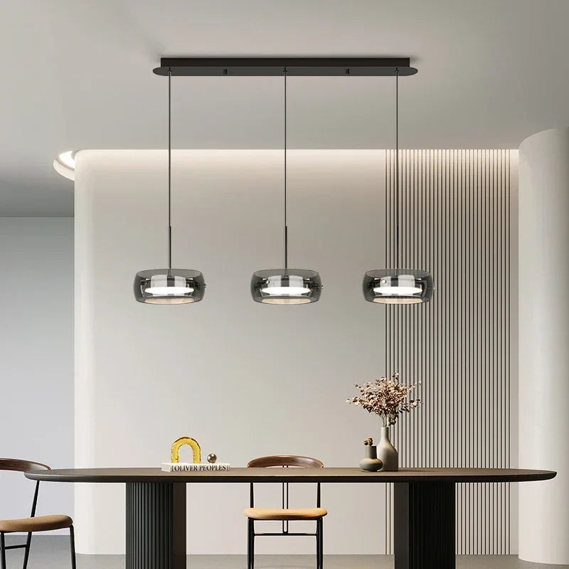 Italian Minimalist Dining Room, Dining Room, Chandelier, High-end Three Head Bar Desk Lamp, Island Table Lamp, Dining Table Lamp