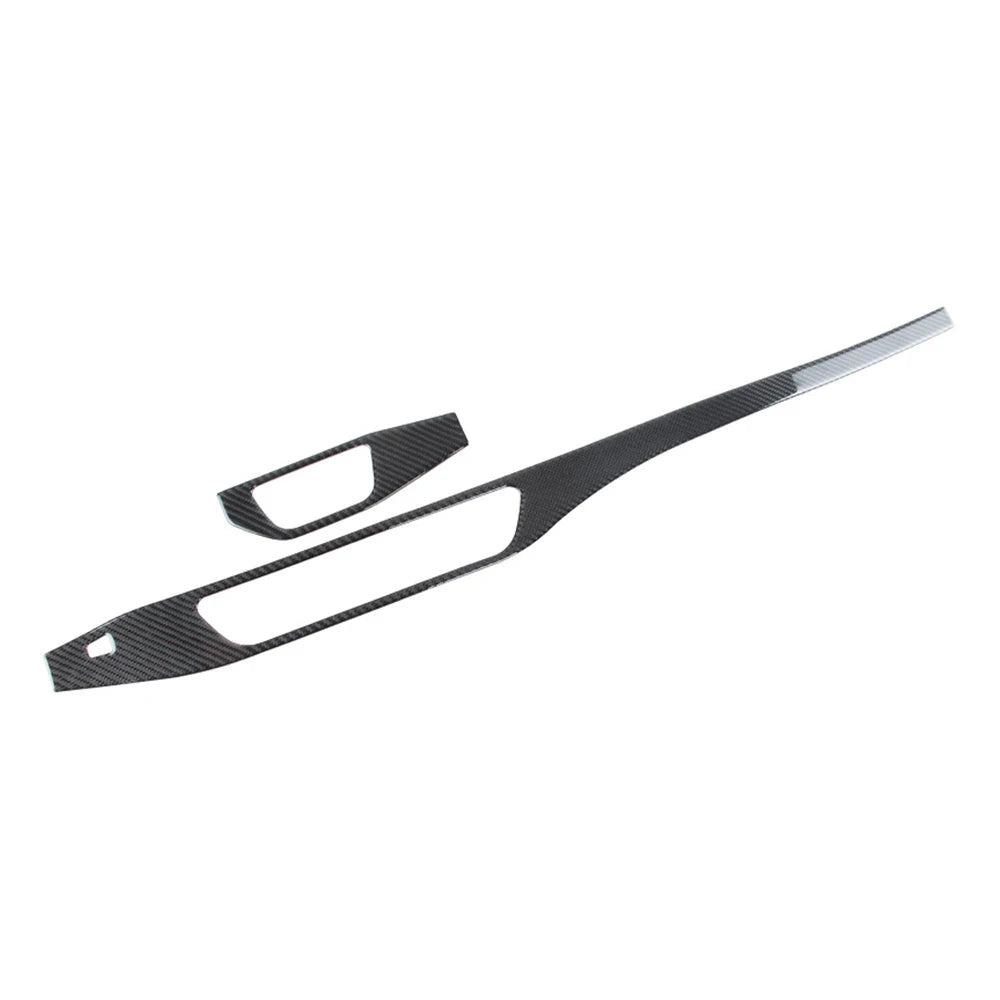 For Audi A4L A4 B9 2017-2022 Accessories Auto Central Control Headlight Switch Panel Trim Dashboard Decor Carbon Fiber Sticker