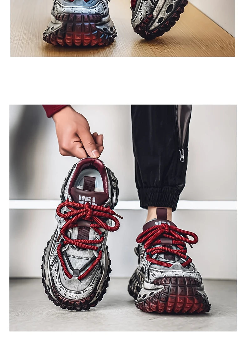 Casual Sneaker Men's Sneakers Loafers Wear-resistant Non-Slip Fashion Sports and Leisure Shoes for Men Outdoor Thick Bottom