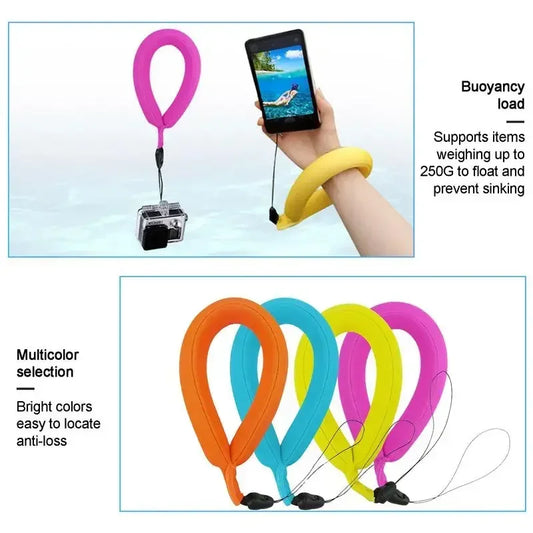 Ajustable Waterproof Camera Phone Float Underwater Float Floating Strap Floating Camera Wrist Straps Pool Accessories
