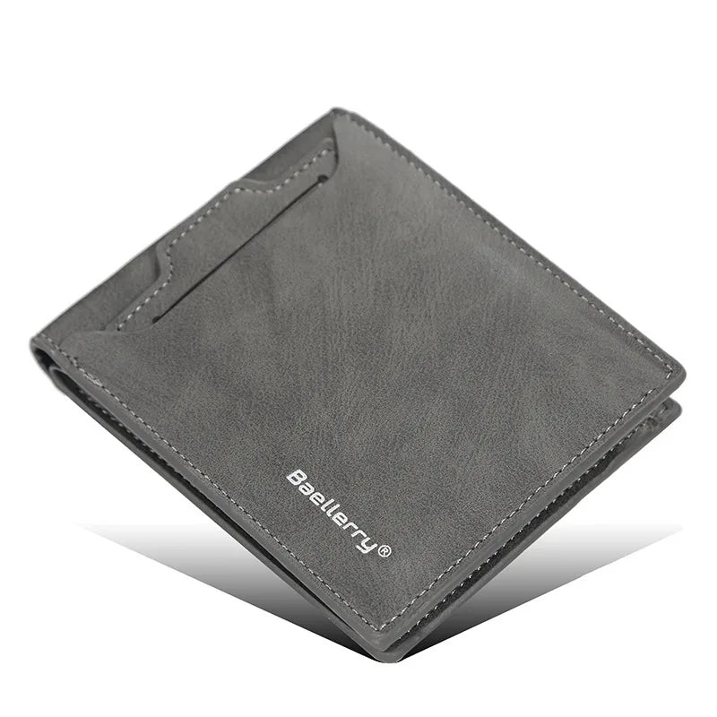 2025 New RFID Blocking Men Short Wallet Man Vintage Leather Wallet Male Handmade Billfold Coin Purse High Quality Business Purse