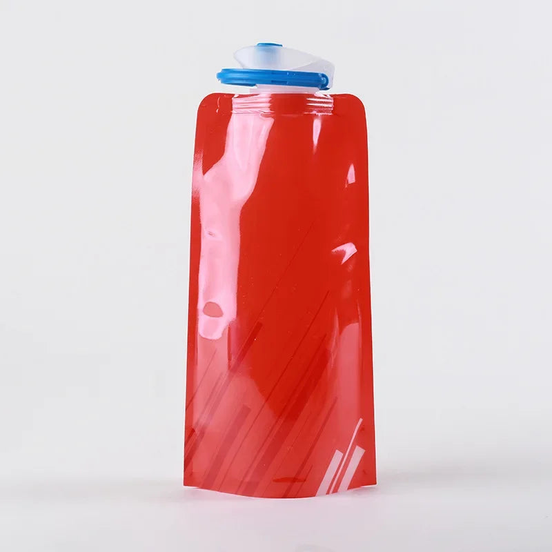 Portable Ultralight Foldable Water Bag 700ml Water Bottle Pouch Outdoor Sport Supplies Hiking Running Soft Flask Water Bottle