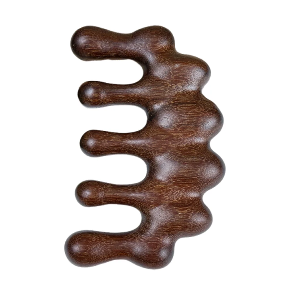 Scalp Relax Meridian Massage Comb Anti-static Blood Circulation Sandalwood Hair Comb Smooth Hair Comfortable Head Massage Comb