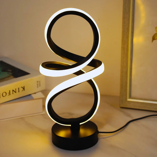 LED table lamp - dimmable bedside reading light, artistic decoration, suitable for bedrooms, study rooms, and living rooms