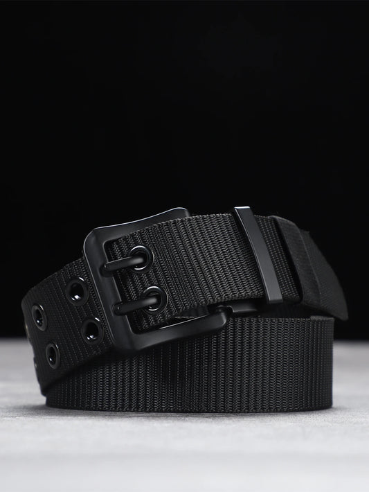 Lengthened needle buckle canvas belt belt man belt simple business students younger belt women with fat cloth belt