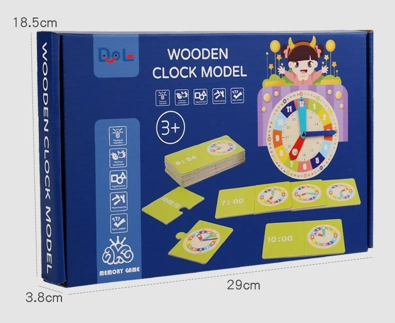 Clock model, mathematics, kindergarten clock teaching aids, children, primary school students, first and second grade, time cogn