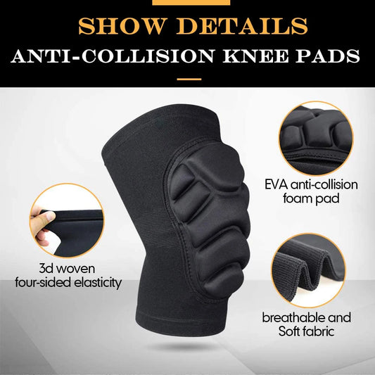 1Pair Premium Knee & Elbow Pads - Thick EVA Foam Protection for Sports & Work - Anti-Slip Design for Basketball/Volleyball/Work