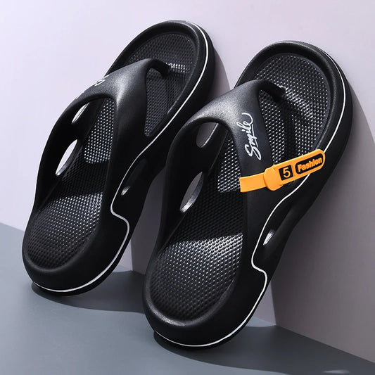 Flip Flops Mens Thong Sandals Summer 2025 New Men Shoes Thick Bottom EVA Non-slip Slide Slippers Outdoor Indoor Couples Shoes