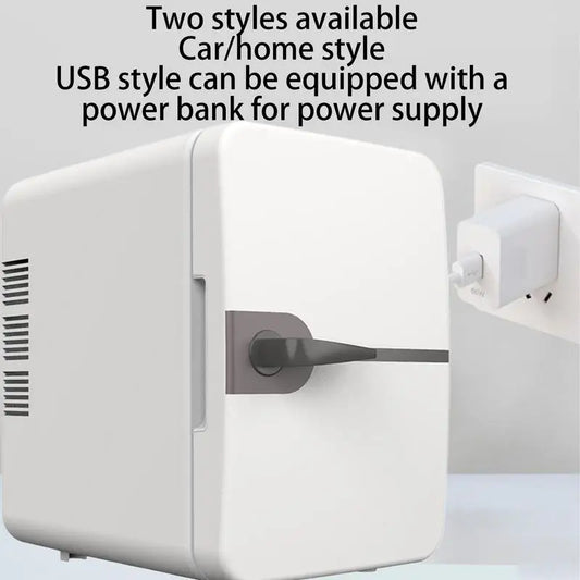 6L Car Mini Fridge For Camping Picnic Beauty Cosmetics Mask Makeup Skincare Refrigerator Cooling Dormitory Refrigerator